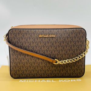 Michael Kors Large EW Crossbody Bag Brown